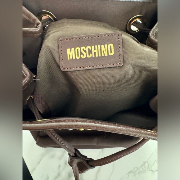 Moschino Vintage Heart Charm Nylon Backpack - Picture 4 of 6